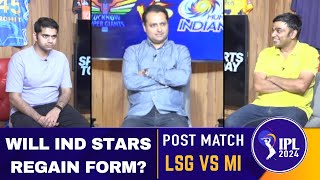 LIVE IPL 2024: MI lose, form of India T20 WC players a concern | LSG vs MI | Sports Today