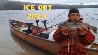 Ice Out 2024 Canoe Trip Shakedown  Adirondack Trout Fishing & Canoe Camping Solo