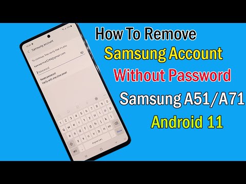 How To Remove Samsung A51/A71 Samsung Account Remove Android 11 || Without Password /Without Pc 2021