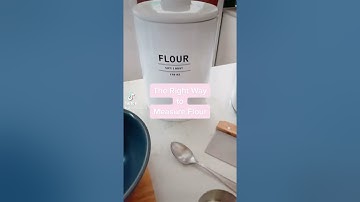The Right Way to Measure Flour #shorts