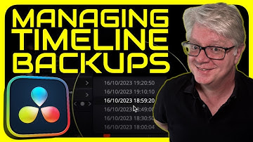 Automatic Timeline Backups in DaVinci Resolve