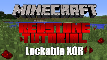 [REDSTONE] LOCKABLE XOR gate (2 in / 1 out)