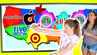 THROWING A DART AT A MAP & NO BUDGET WHATEVER IT LAND ON CHALLENGE | SISTER FOREVER