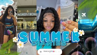 SUMMER DIARIES 002 ✰: travel edition, texas, shopping, maintenance & more!