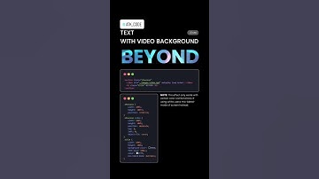 Text with video background effect made with CSS | CSS animations