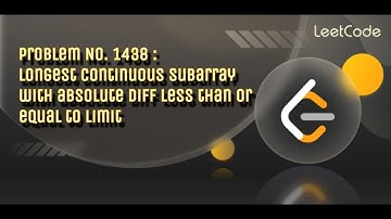 Day 20/100 of Mastering Leetcode : Problem of the Day Solution (Problem No. 1438) Easy c++ Solution