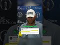 Daniel Brown was seen smoking cigarettes at The Open #shorts #golf #open
