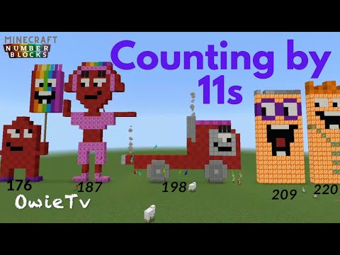 Counting by 11s Song | Skip Counting Songs for Kids | Minecraft Numberblocks Counting Songs