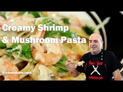 creamy-shrimp-&-mushroom-pasta