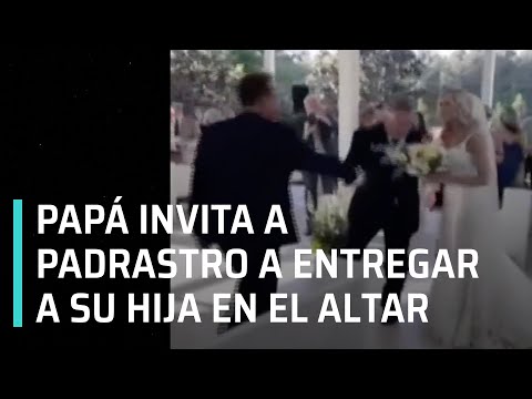 Papá invita a padrastro a entregar a su hija en el altar el día de su boda - Expreso de la Mañana