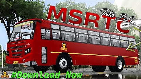 New Realistic MSRTC BS6 Bus Mod |