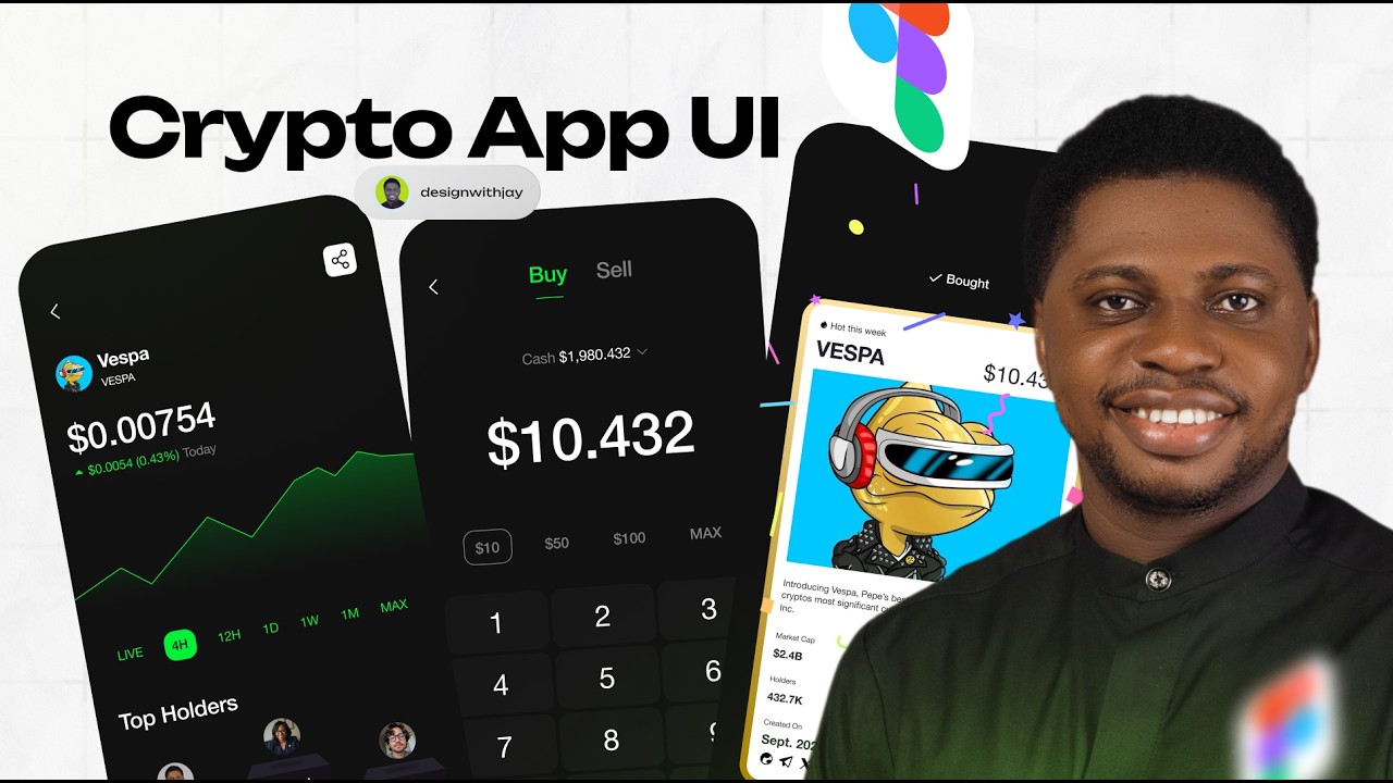 Crypto App UI Design in Figma | Mobile App Tutorial - YouTube