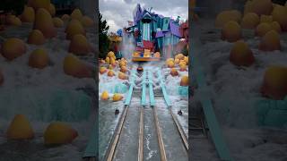 Dudley Do Right Ripsaw Falls get drenched on 75 ft drop! #universalstudios #universalorlando #shorts