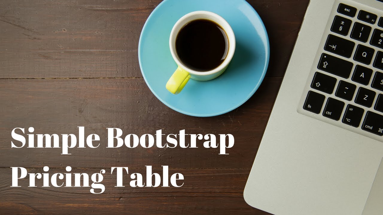 Simple Bootstrap Pricing Table - YouTube