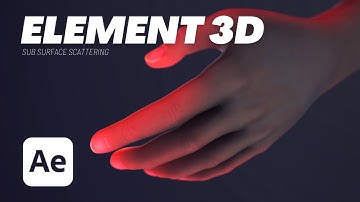 How to Use Element 3d After Effects| Sub Surface Scattering @VideoCopilot