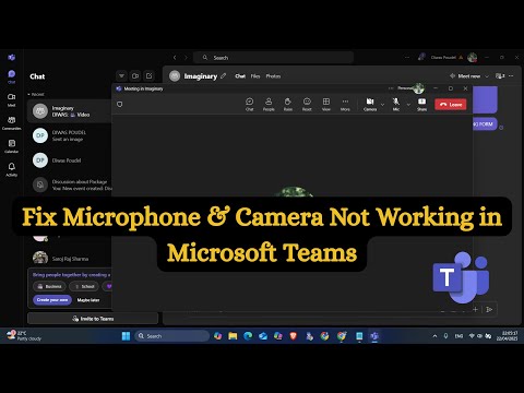 Fix Microphone & Camera Not Working in Microsoft Teams