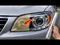 Make your old car headlights look new in a minute with this simple trick.
