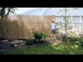 Installing a Bamboo Friendly Fence on a Chain Link Fence