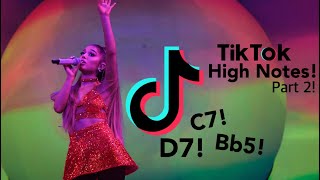 TikTok Singers Hitting Ariana’s High Notes Part 2!!