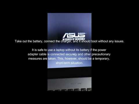 Can the laptop be damaged if I use it without a battery