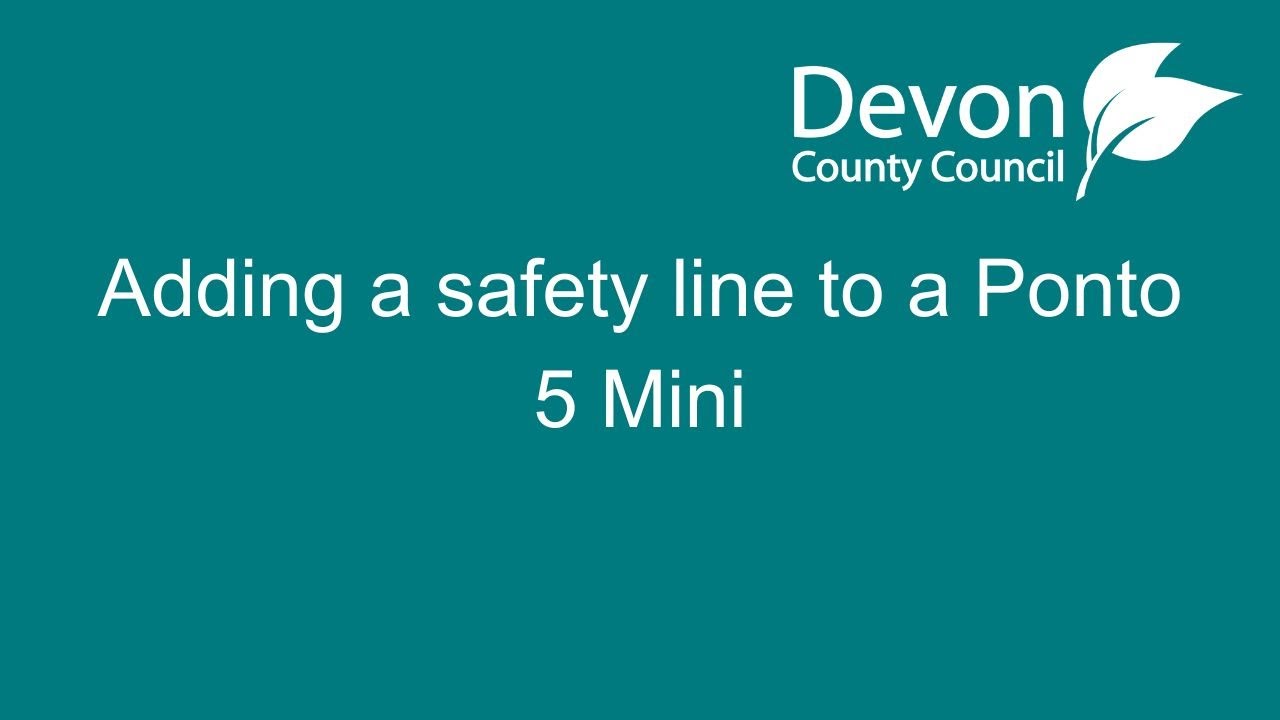 Adding a safety line to a Ponto 5 Mini - YouTube