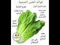 فوائد الخس الصحية