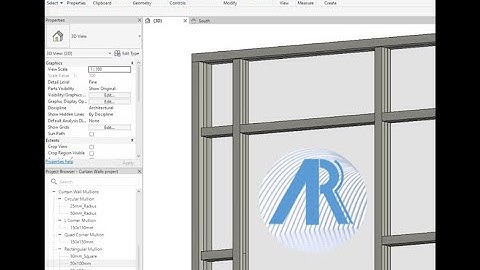 Creating new mullion sizes and changing mullions in Curtain Walls Revit Tutorial