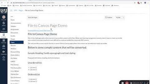 Ally Canvas File to Page Demo