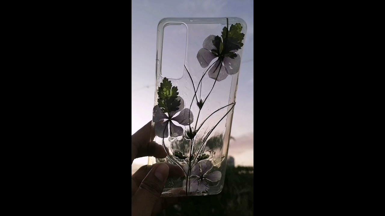 DIY pressed flowers phone case without resin YouTube