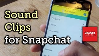 Add Sound Effects to Your Snapchat Videos [How-To] screenshot 4