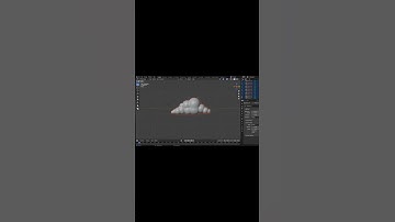 DailyBlend Challenge: Modeling a Cartoon Cloud in Blender - Timelapse