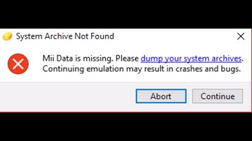 How to Fix Citra "System Archives Error Mii Data is missing"