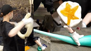 SHOW TIME ! Handmade Candy Making in Japan | PAPABUBBLE| Japanese Street Food