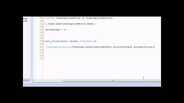 C# Web Camera Using AForge.Net