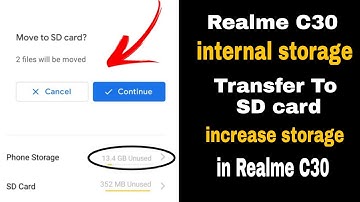 Realme C30 Transfer Data To SD card || storage problem solved in Realme C30 ||