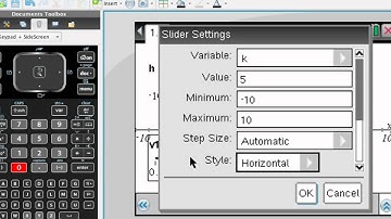 TI-Nspire CX Mini-Tutorial: Quadratics Graphs with Sliders 2