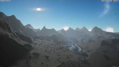 UE4 - Runtime Virtual Texture - Performance Test | Procedural Planet | Bruneton&Neyret Atmo