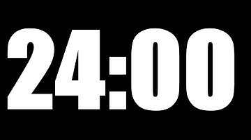 24 MINUTE TIMER | LOUD ALARM  ⏰