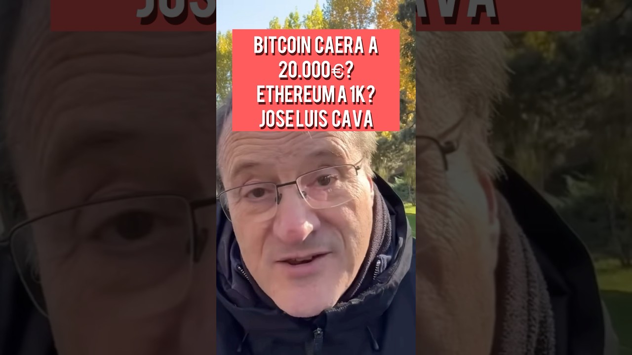 Bitcoin caerá a 20.000€? Ethereum a 1k? José Luis Cava HUMILLA a los  bajistas #cava #bitcoin #oro - YouTube