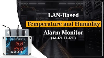 AI-RHT1-PH Temperature & Humidity Monitor | LAN based Temperature & Humidity Monitor | Instrukart