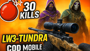 🔥 30 KILL RAMPAGE with LW3-TUNDRA Sniper! | COD Mobile Insane Sniping Montage 🎯💥"