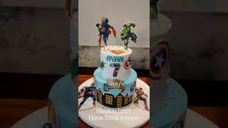 Calling all superheroes 🦸‍♂️🎂✨A fun Avengers-themed birthday cake made for Ayan’s 7th birthday 💙