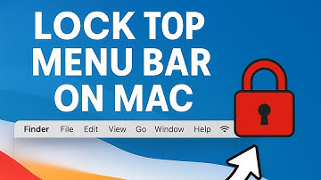 How To Lock Menu bar on MacBook? Stop Mac Top Menu Disappearing