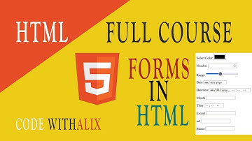 HTML5 New Input Types Tutorial in ( Urdu/Hindi ) |  HTML 2022 Tutorial |