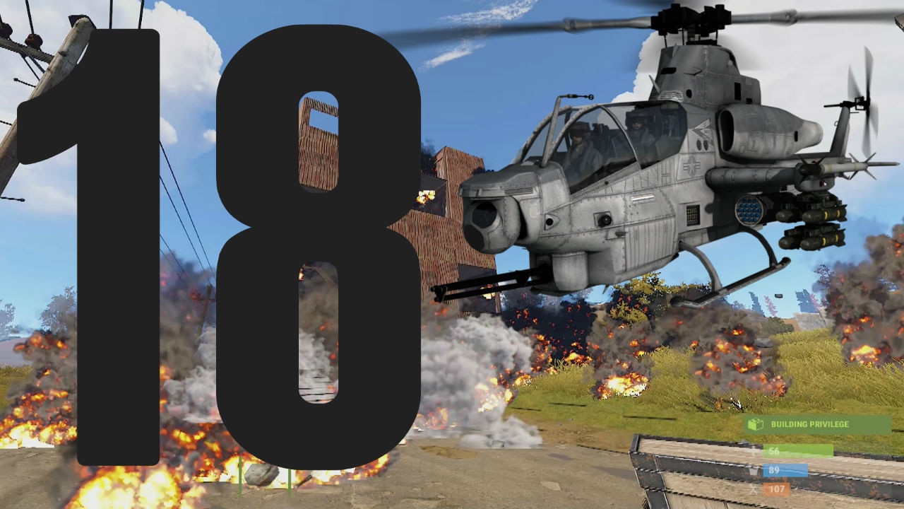 (INSANE) What happens when you call in 18 ATTACK CHOPPERS in Rust ...