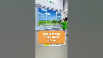 Rèm cuốn in tranh xưởng rèm không khoan tường #remcua #youtubeshorts