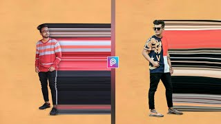 Pixel Stretch Photo Editing In Picsart || Instrgram New Viral Concept Photo Editing || Rkb Zone screenshot 1