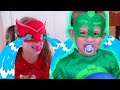 PJ Masks in Real Life 🍼 Taking Care Of The Babies 🌟 PJ Masks Official