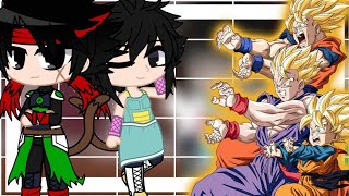 Bardock and Gine react to Goku and his children ll🇪🇸/🇺🇸ll (Remake)