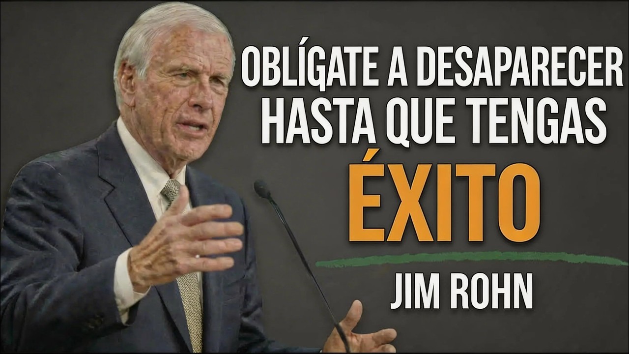 OBLÍGATE A DESAPARECER HASTA QUE TENGAS ÉXITO | Jim Rohn — Discurso ...